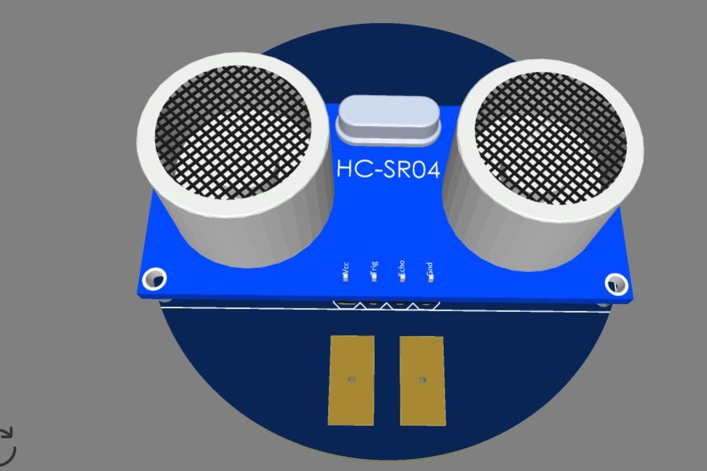 Ультразвуковой датчик уровня Symbiosei, вид со стороны излучателя