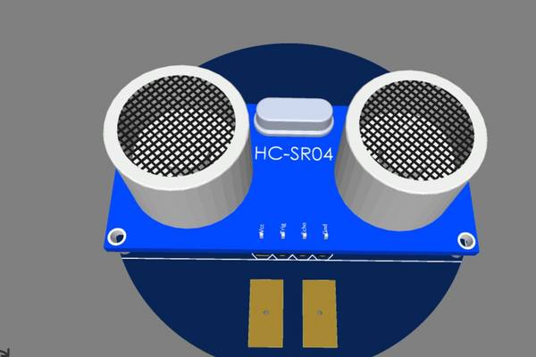 Symbiosei ultrasonic level sensor, view from the emitter side