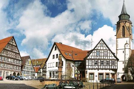 Europe moderne, maisons à colombages. Lorsque, en raison du coût élevé des terrains urbains, les maisons ont dû être surélevées de plusieurs étages, une ossature en bois a dû être ajoutée à la pâte d'argile traditionnelle