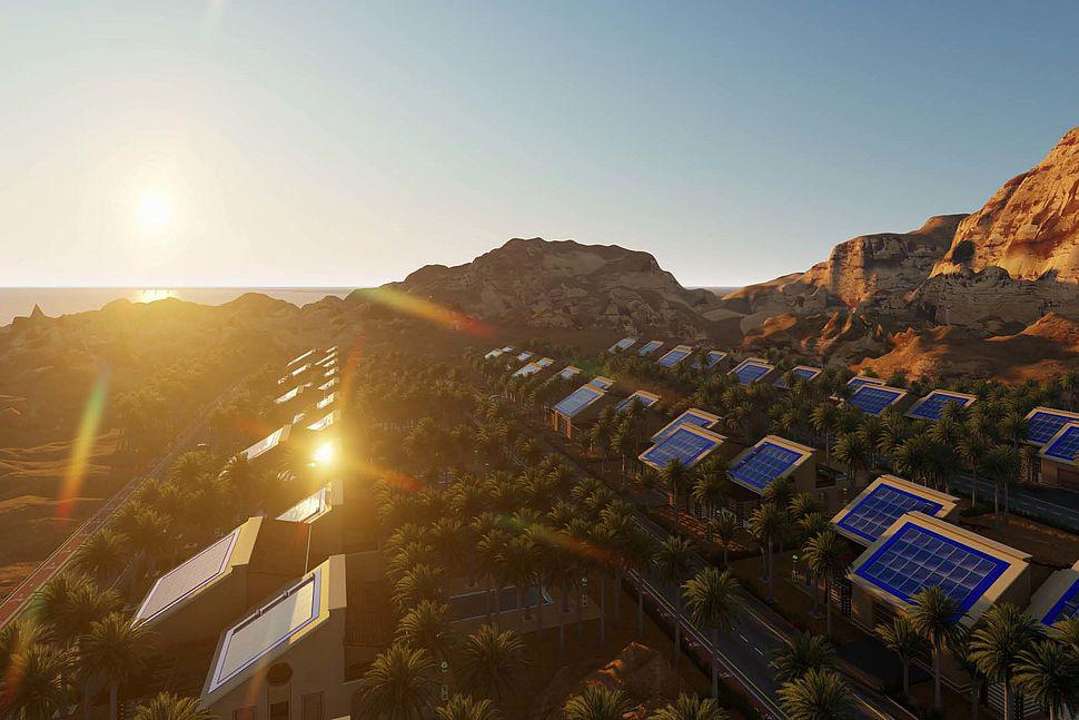 Dans le sud de l'Europe et en Afrique du Nord, l'éco-village sera totalement autonome sur le plan énergétique