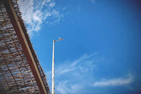 Weather station on the roof of the Middle East office